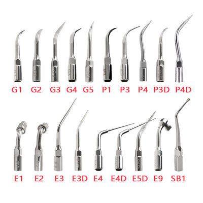 Silver Dental Ultra Sonic Scaler Mẹo thép không gỉ đa năng