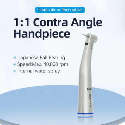 Máy tay nha khoa tốc độ thấp Sợi quang Stainless Steel Contra Angle Handpiece
