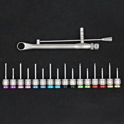 Dụng cụ cấy ghép nha khoa Autoclavable Bộ tuốc nơ vít Trọng lượng nhẹ