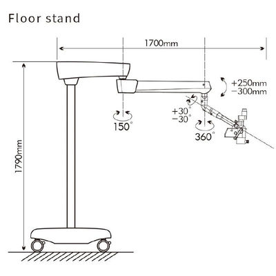 Kính hiển vi phẫu thuật nha khoa nội nha 1.5A chuyên nghiệp đa năng