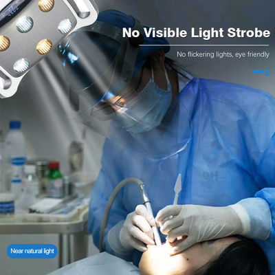 Nhiệt độ màu đôi Ghế nha khoa Ánh sáng chiếu sáng 8000-30000Lx