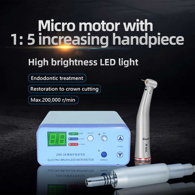 Động cơ điện nha khoa được chiếu sáng bằng đèn LED với vòng màu đỏ Tay cầm tăng 1/5
