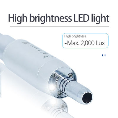 Động cơ điện nha khoa được chiếu sáng bằng đèn LED với vòng màu đỏ Tay cầm tăng 1/5