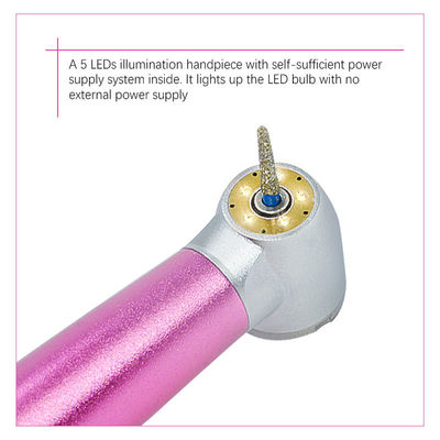 5 vòi phun nước Nha khoa tốc độ cao với năm vòng bi gốm nhẹ LED