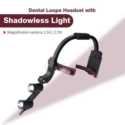 Headband có thể điều chỉnh Nha khoa Đèn pha Led Ống nhòm Loupes 2,5x 3,5x
