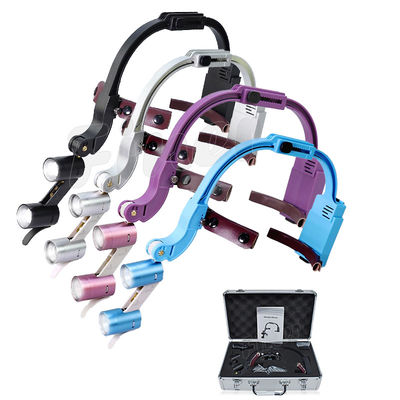 Headband có thể điều chỉnh Nha khoa Đèn pha Led Ống nhòm Loupes 2,5x 3,5x