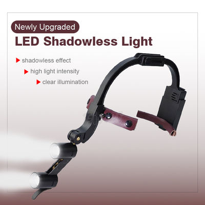 Headband có thể điều chỉnh Nha khoa Đèn pha Led Ống nhòm Loupes 2,5x 3,5x