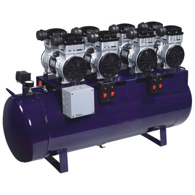 Máy nén khí nha khoa Blue 128L không dầu im lặng 1 đến 8 cho ghế phòng khám