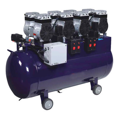 Máy nén khí nha khoa Blue 128L không dầu im lặng 1 đến 8 cho ghế phòng khám