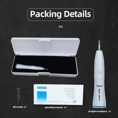 Air Turbine Dental Handpiece thẳng tốc độ thấp với nút nhấn