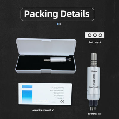 Ống khí 2/4 lỗ Ống khí động cơ răng tay đơn vị với phun bên trong