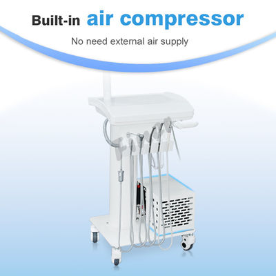 Dental Tray đèn LED vận hành đơn vị nha khoa di động với máy nén không khí