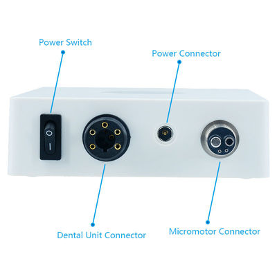 40000rpm LED Micromotor phẫu thuật xương không chải Electric Motor răng chuẩn bị