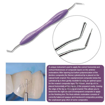 Dental composite nhựa đầy dụng cụ 7 mảnh vật liệu thép không gỉ