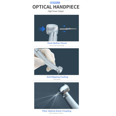 Nước xịt sợi quang nha khoa bàn tay khí tuabin với tốc độ cao gấp bốn lần