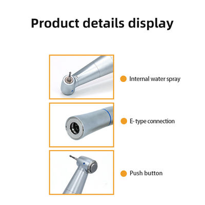 Tốc độ thấp Inner Spray Contra Angle Handpiece Press Button E - loại bàn tay