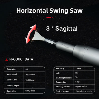 6mm Blade Dental Saw Handpiece Dental Implant Phẫu thuật cưa cưa