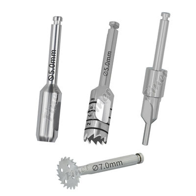 Máy cắt mô mềm Độ sâu đánh dấu Trephine khoan cắt cấy ghép răng khoan phẫu thuật