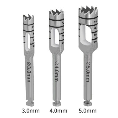 Máy cắt mô mềm Độ sâu đánh dấu Trephine khoan cắt cấy ghép răng khoan phẫu thuật