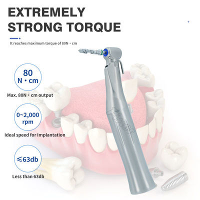 Dental Fiber Optical Implant Handpiece Contra Angle Handpiece Dental Implant Handpiece Cho phẫu thuật cấy ghép răng